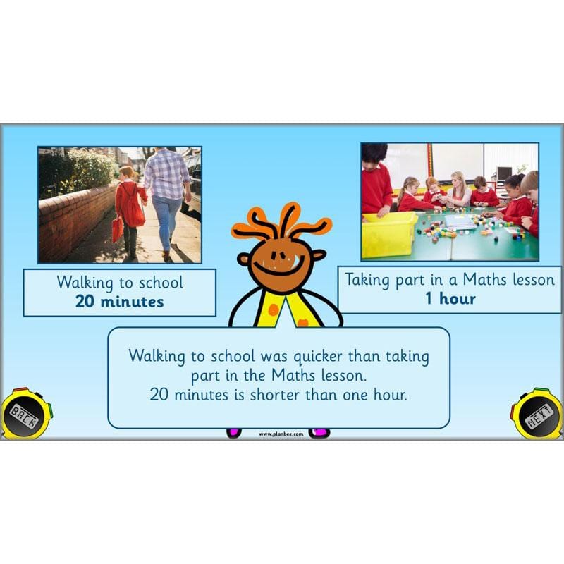 PlanBee Let’s Measure Time: Year 1 Measurement - Maths Planning & Resources