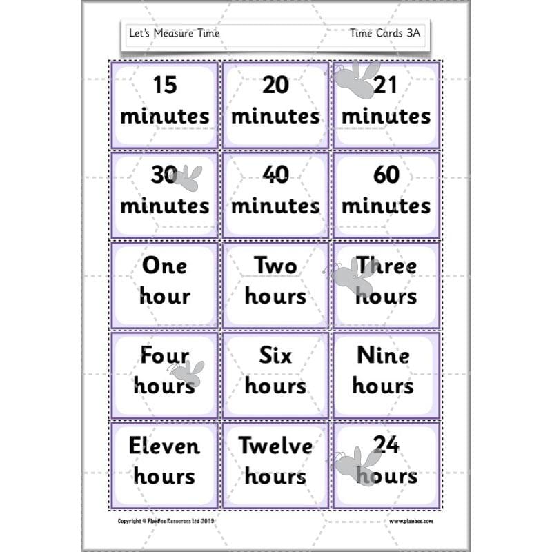 PlanBee Let’s Measure Time: Year 1 Measurement - Maths Planning & Resources