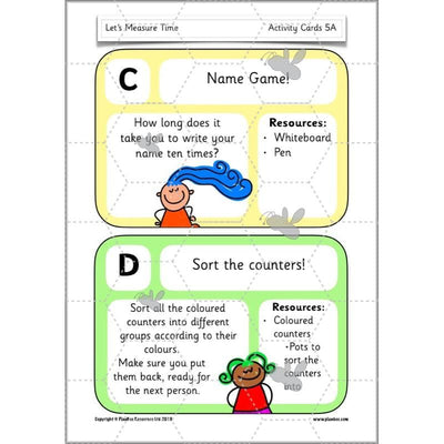 PlanBee Let’s Measure Time: Year 1 Measurement - Maths Planning & Resources