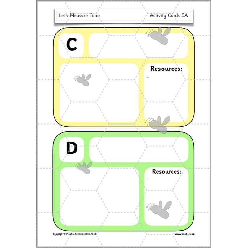 PlanBee Let’s Measure Time: Year 1 Measurement - Maths Planning & Resources