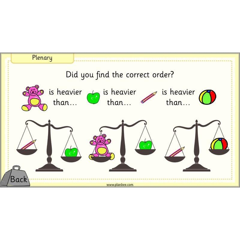 PlanBee Let's Measure Weight - KS1 - Year 2 Maths - Measurement