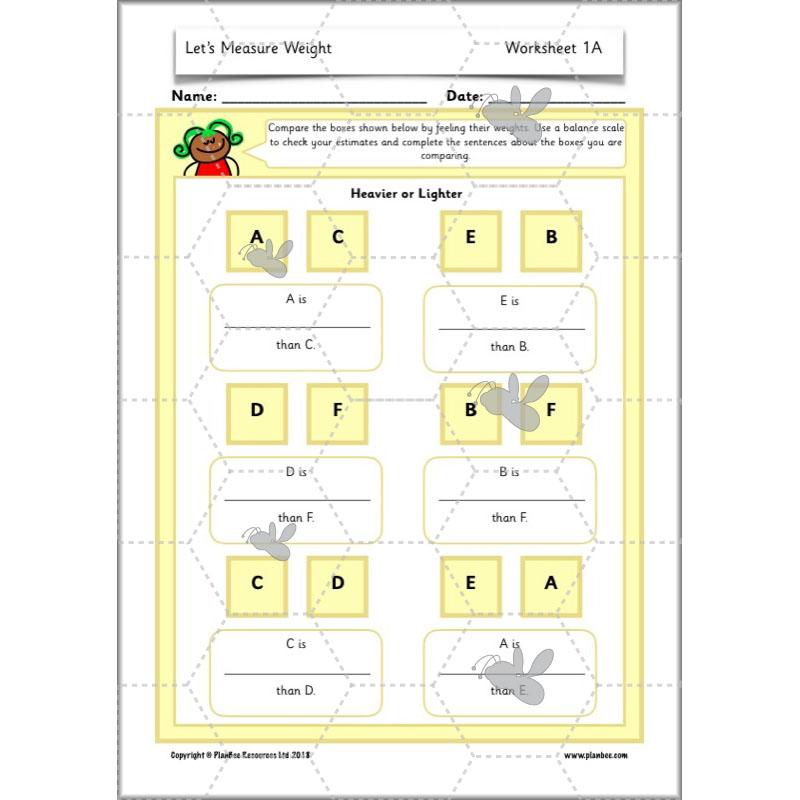 PlanBee Let's Measure Weight - KS1 - Year 2 Maths - Measurement
