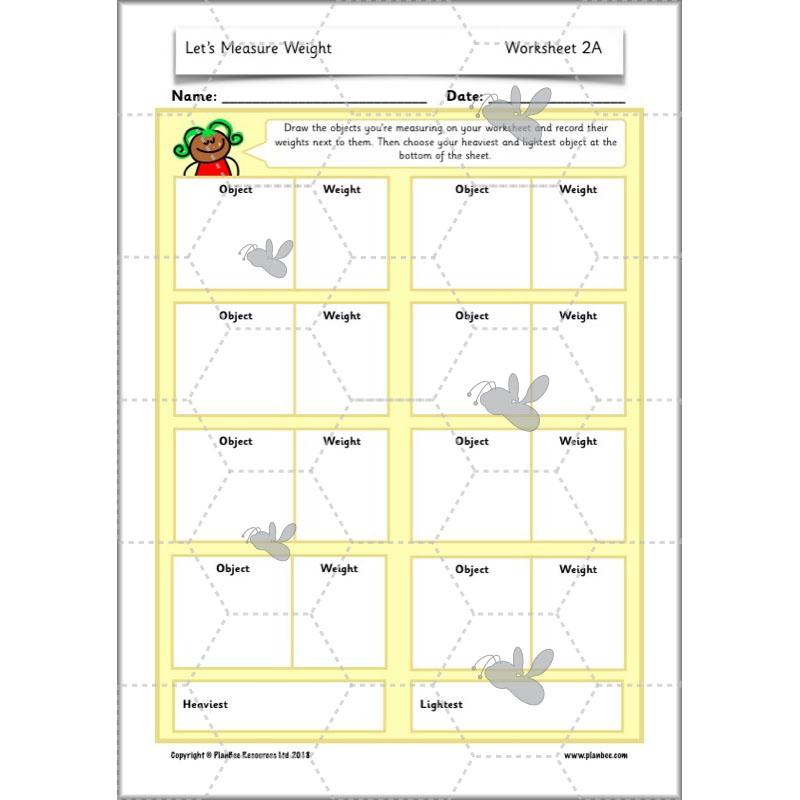 PlanBee Let's Measure Weight - KS1 - Year 2 Maths - Measurement