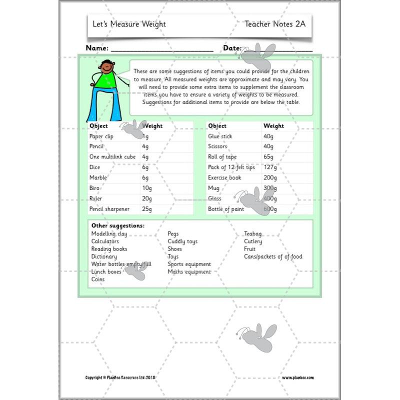 PlanBee Let's Measure Weight - KS1 - Year 2 Maths - Measurement