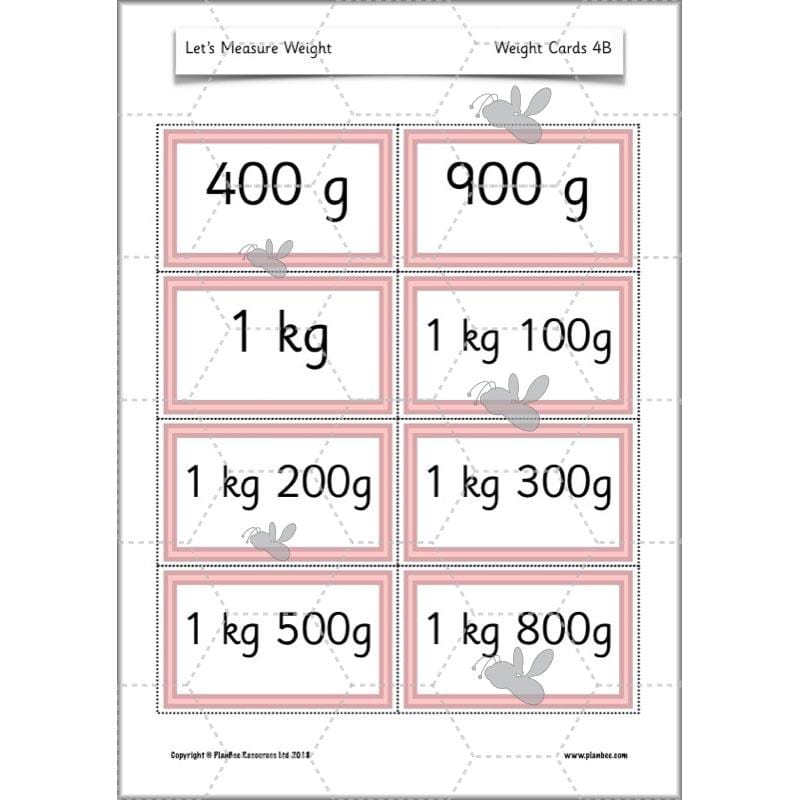 PlanBee Let's Measure Weight - KS1 - Year 2 Maths - Measurement