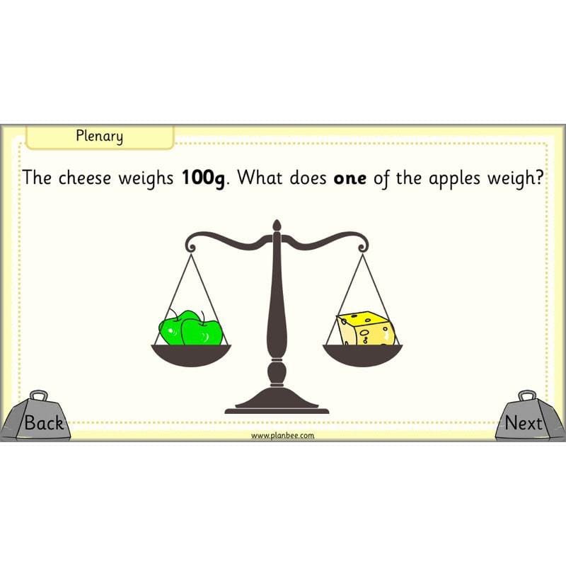 PlanBee Let's Measure Weight - KS1 - Year 2 Maths - Measurement