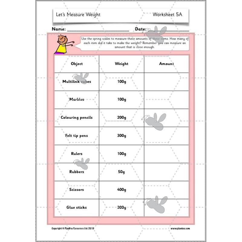 PlanBee Let's Measure Weight - KS1 - Year 2 Maths - Measurement