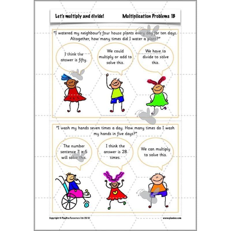 PlanBee Let's multiply and divide Year 2 maths planning