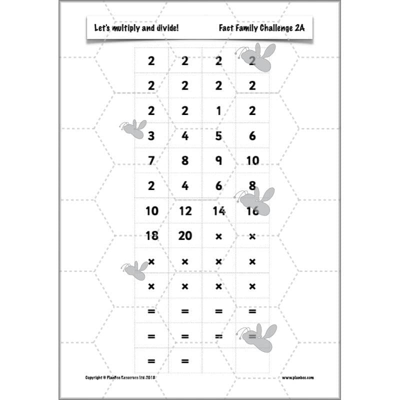 PlanBee Let's multiply and divide Year 2 maths planning