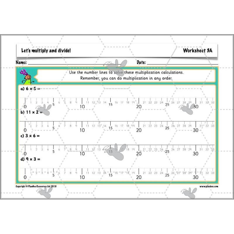 PlanBee Let's multiply and divide Year 2 maths planning