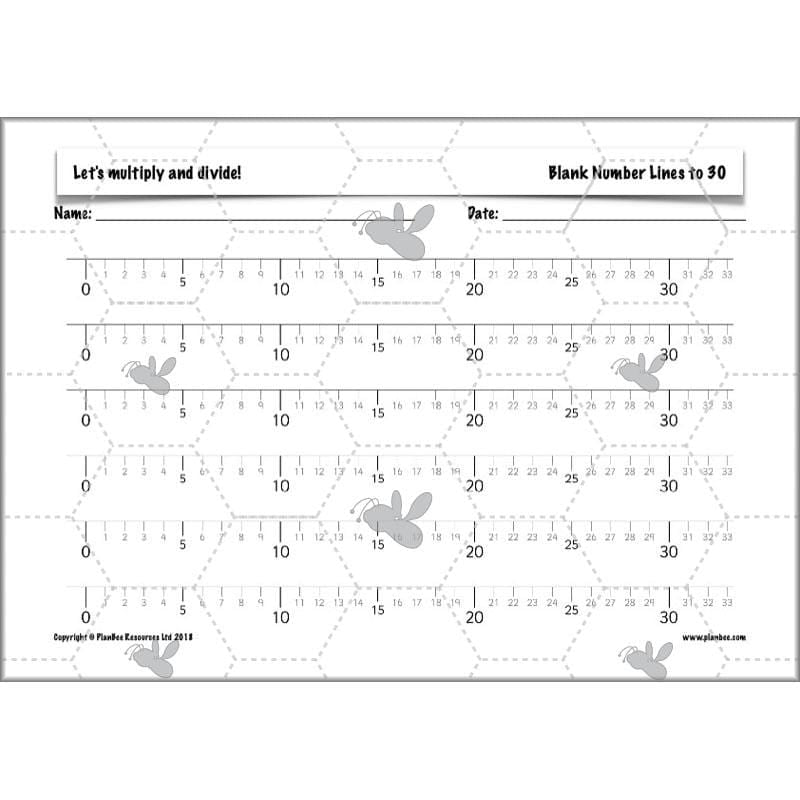 PlanBee Let's multiply and divide Year 2 maths planning