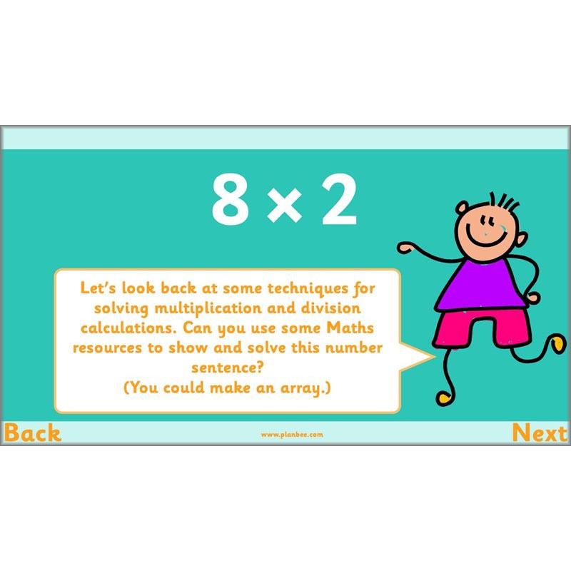 PlanBee Let's multiply and divide Year 2 maths planning