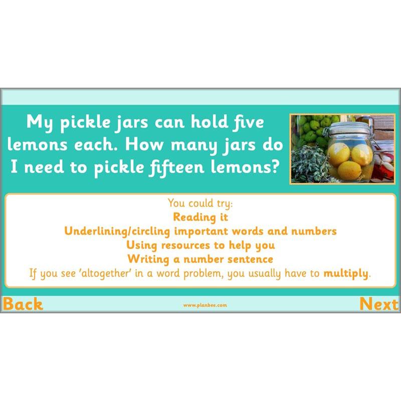 PlanBee Let's multiply and divide Year 2 maths planning