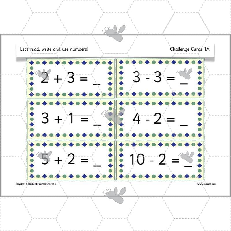PlanBee Let’s read, write and use numbers Year 1 KS1