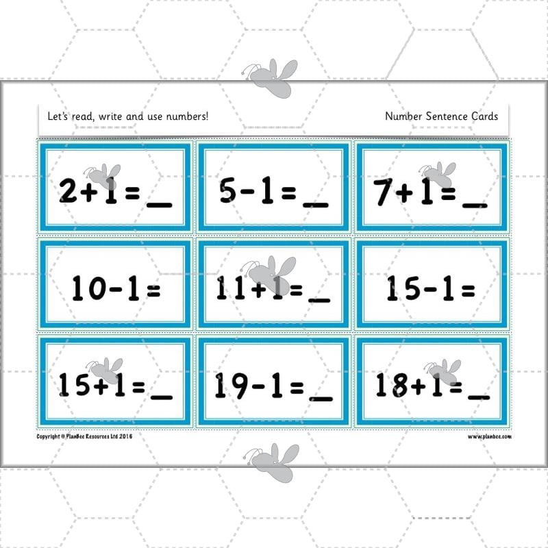 PlanBee Let’s read, write and use numbers Year 1 KS1