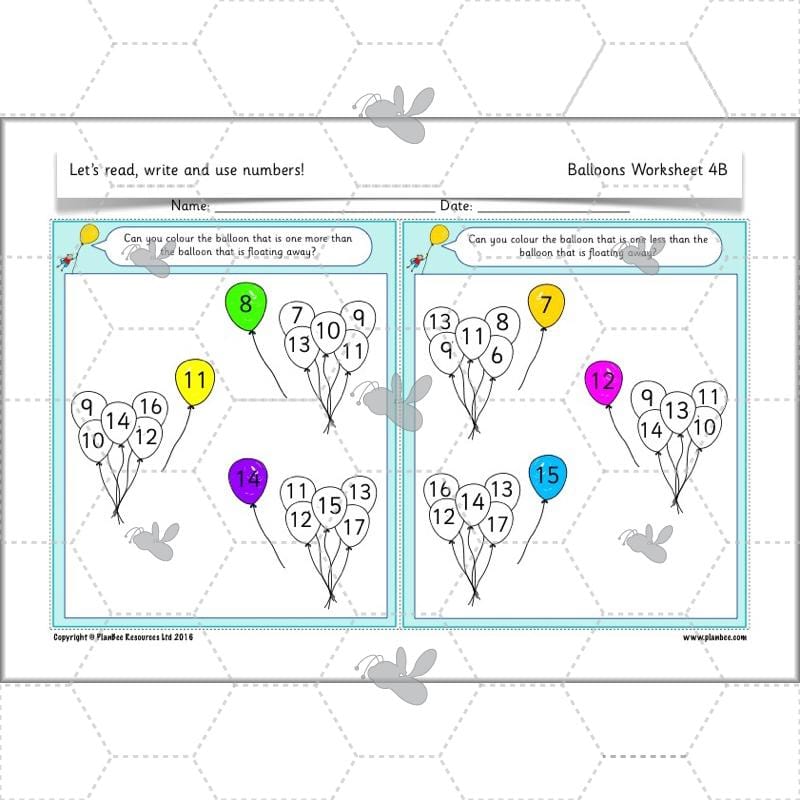 PlanBee Let’s read, write and use numbers Year 1 KS1
