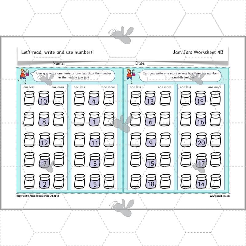 PlanBee Let’s read, write and use numbers Year 1 KS1