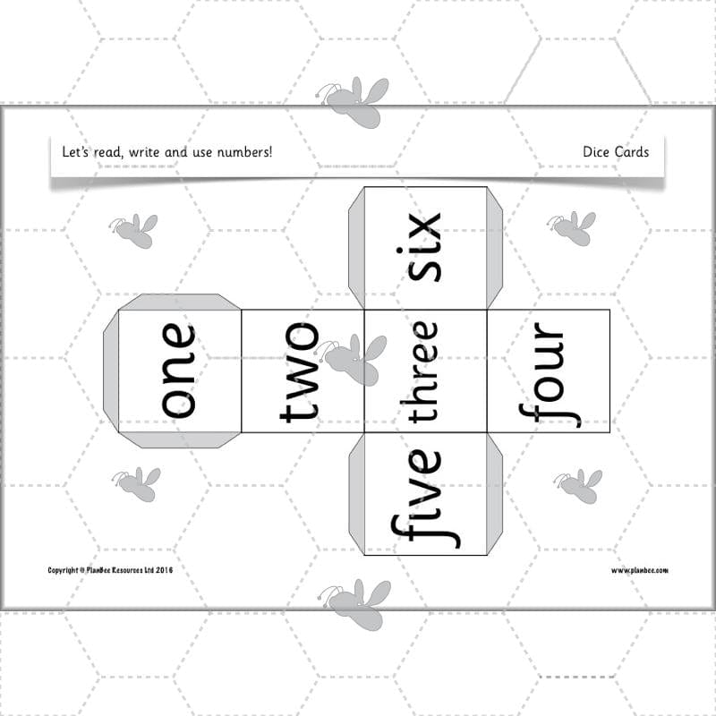 PlanBee Let’s read, write and use numbers Year 1 KS1