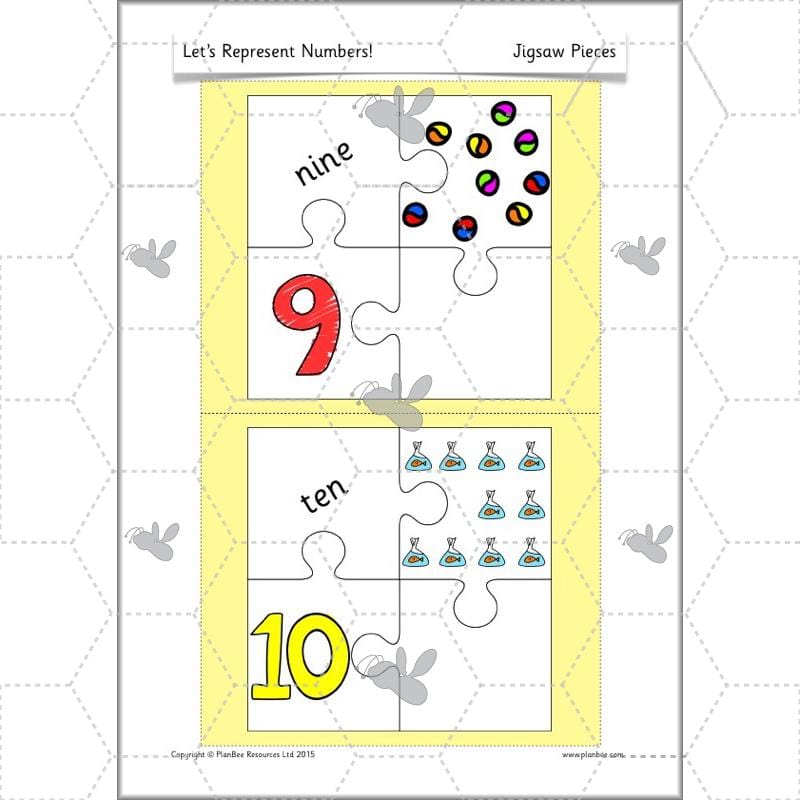 PlanBee Let's Represent Numbers Year 1 Maths by PlanBee