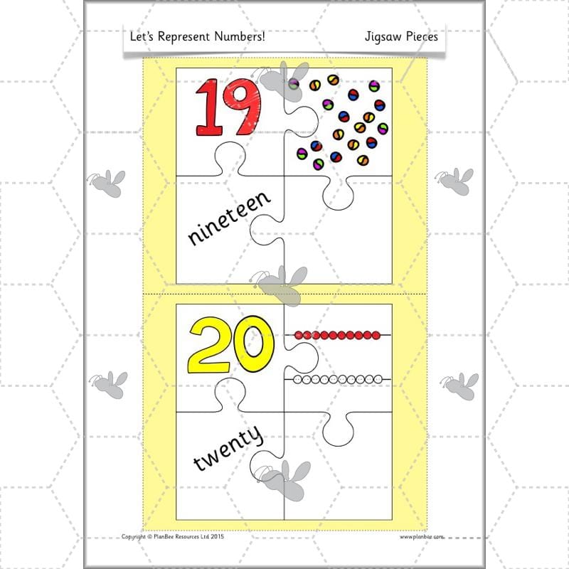 PlanBee Let's Represent Numbers Year 1 Maths by PlanBee