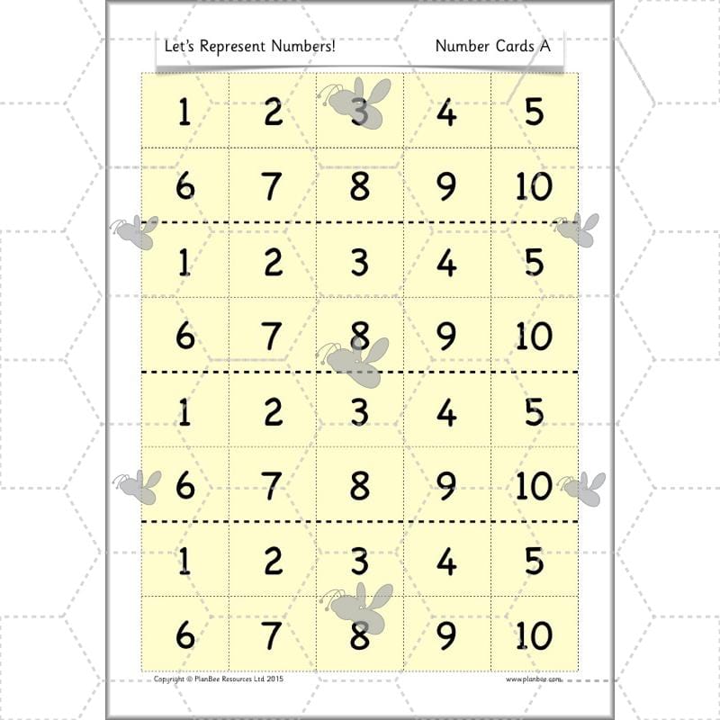 PlanBee Let's Represent Numbers Year 1 Maths by PlanBee