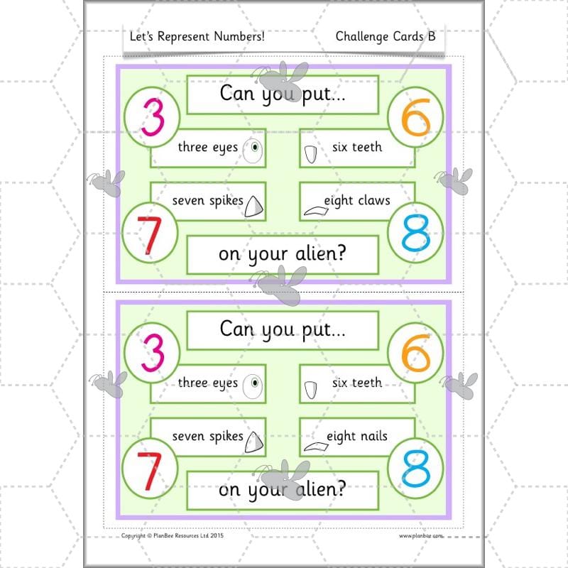 PlanBee Let's Represent Numbers Year 1 Maths by PlanBee