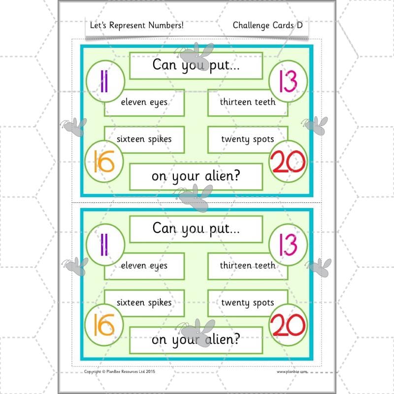 PlanBee Let's Represent Numbers Year 1 Maths by PlanBee