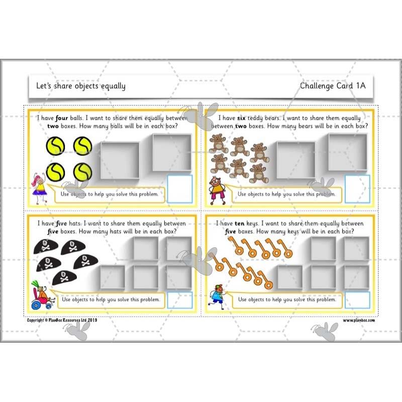 PlanBee Let's share objects equally: Year 1 multiplication and division