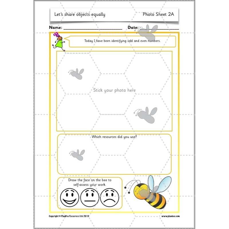 PlanBee Let's share objects equally: Year 1 multiplication and division