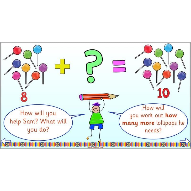 PlanBee Let’s solve missing number problems - Year 1 KS1 Maths plans
