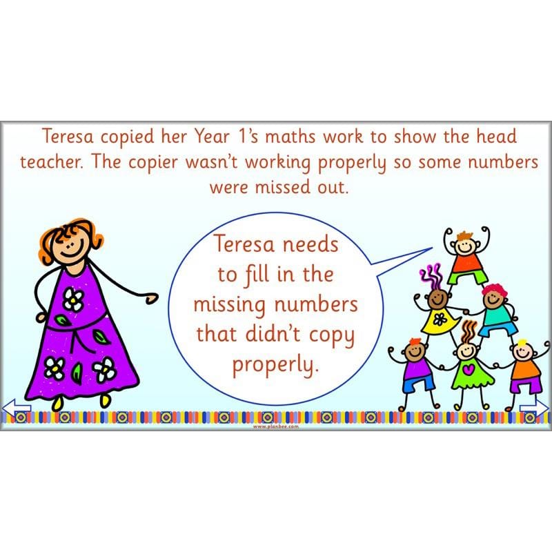 PlanBee Let’s solve missing number problems - Year 1 KS1 Maths plans