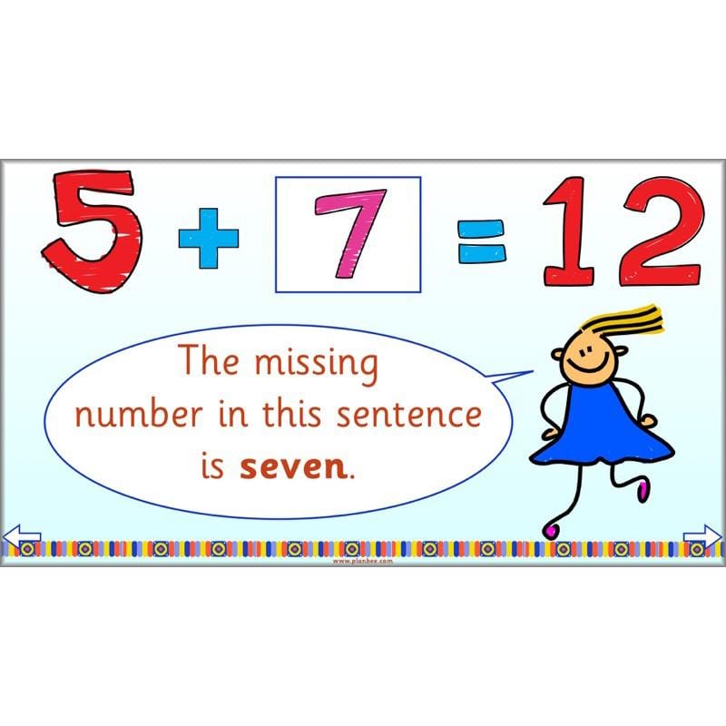 PlanBee Let’s solve missing number problems - Year 1 KS1 Maths plans