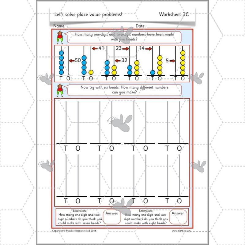 PlanBee Let's Solve Place Value Problems: Year 2 Maths scheme of work