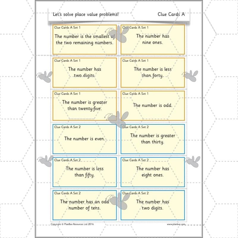 PlanBee Let's Solve Place Value Problems: Year 2 Maths scheme of work