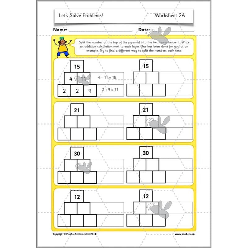 PlanBee Let's Solve Problems: problem-solving Year 2 Maths
