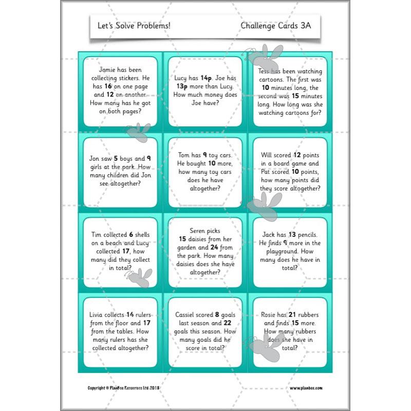 PlanBee Let's Solve Problems: problem-solving Year 2 Maths