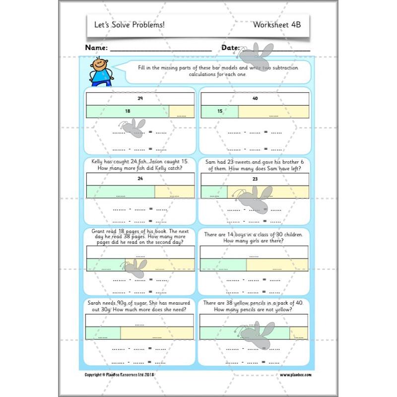 PlanBee Let's Solve Problems: problem-solving Year 2 Maths