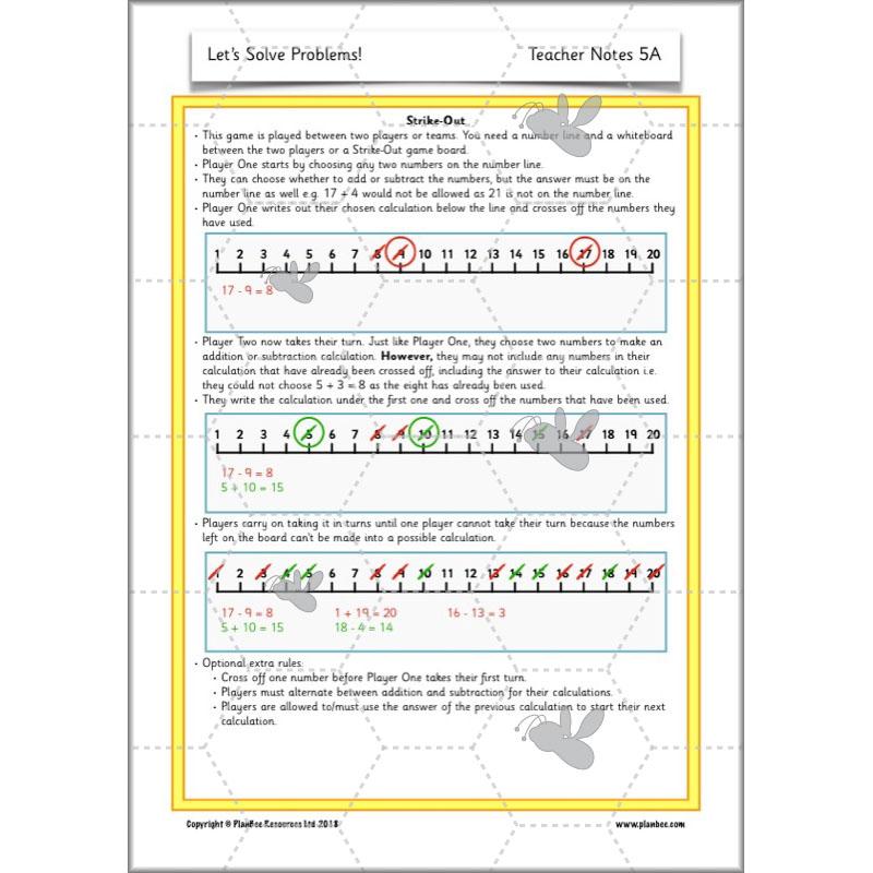 PlanBee Let's Solve Problems: problem-solving Year 2 Maths