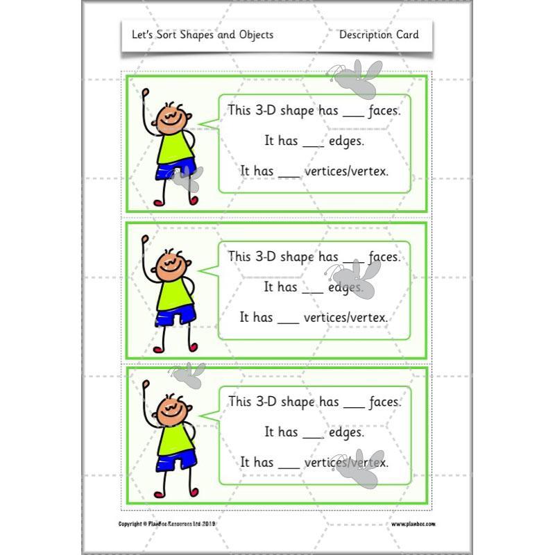 PlanBee Let's Sort Shapes and Objects: Year 2 shapes lesson planning