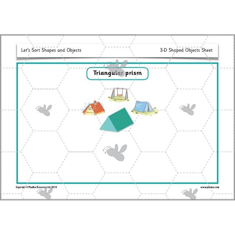 PlanBee Let's Sort Shapes and Objects: Year 2 shapes lesson planning