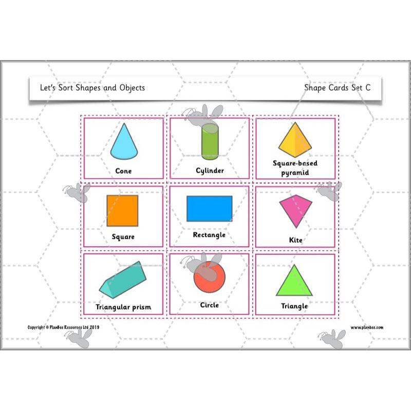 PlanBee Let's Sort Shapes and Objects: Year 2 shapes lesson planning