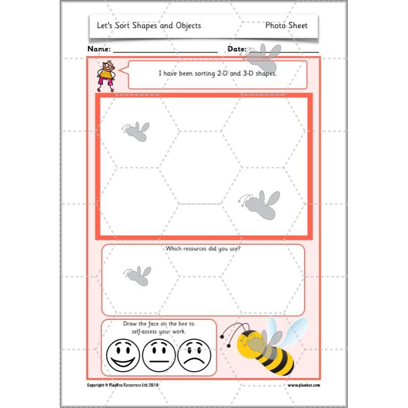 PlanBee Let's Sort Shapes and Objects: Year 2 shapes lesson planning