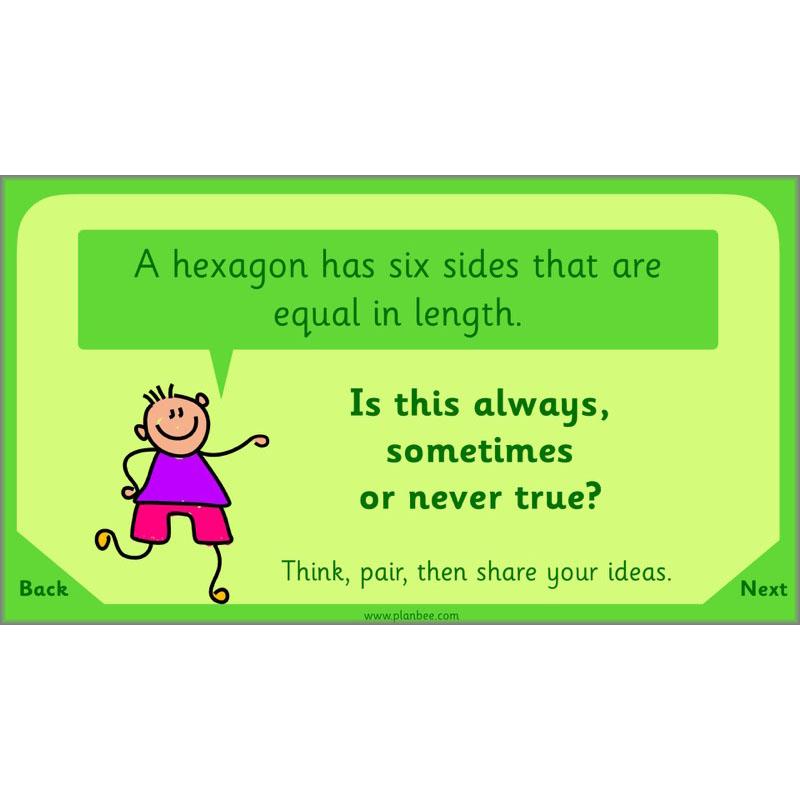 PlanBee Let's Sort Shapes and Objects: Year 2 shapes lesson planning