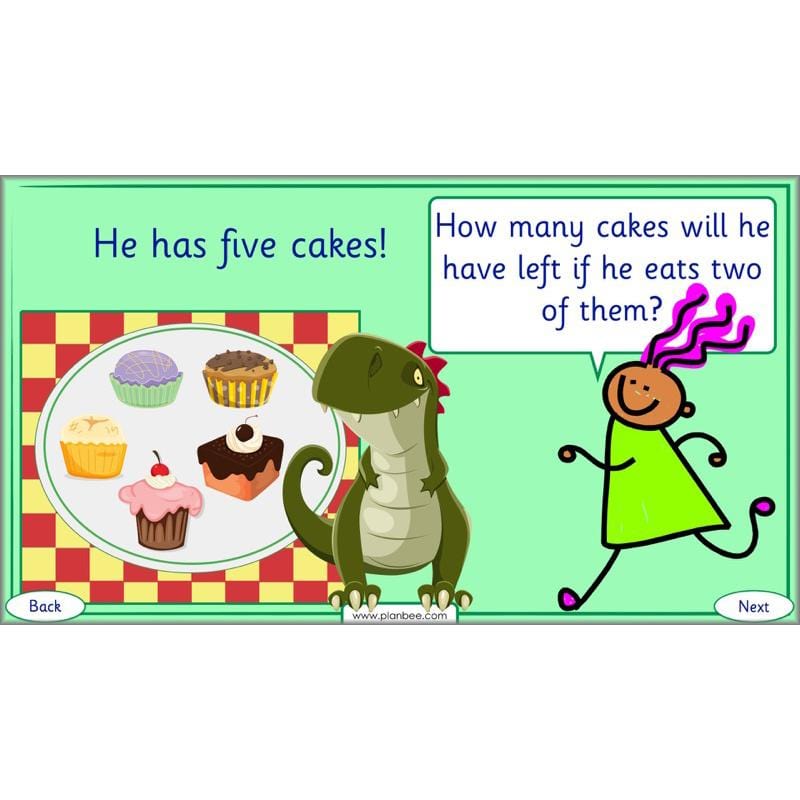 PlanBee Practical Subtraction Year 1 Maths Lesson by PlanBee