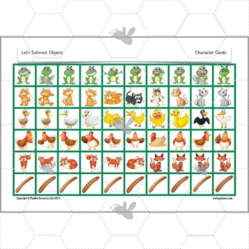 PlanBee Practical Subtraction Year 1 Maths Lesson by PlanBee