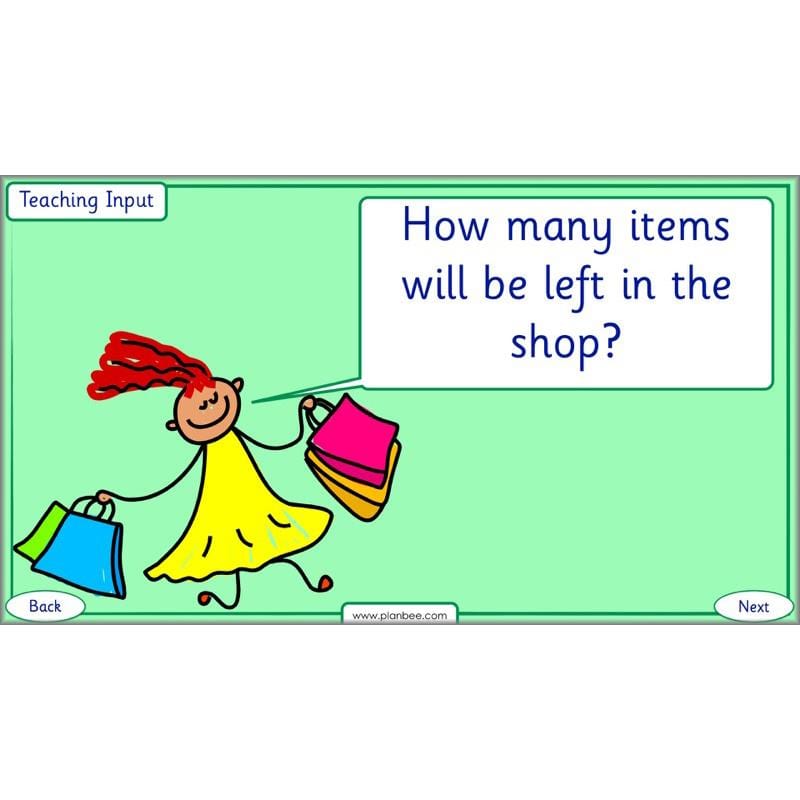 PlanBee Practical Subtraction Year 1 Maths Lesson by PlanBee