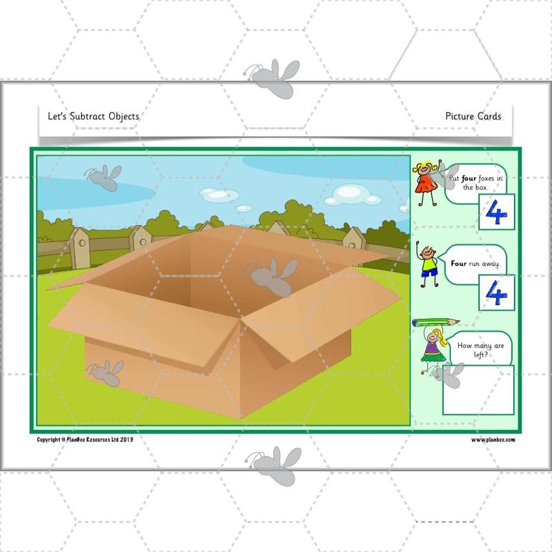 PlanBee Practical Subtraction Year 1 Maths Lesson by PlanBee