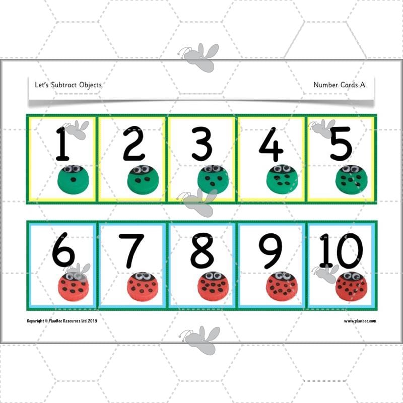 PlanBee Practical Subtraction Year 1 Maths Lesson by PlanBee