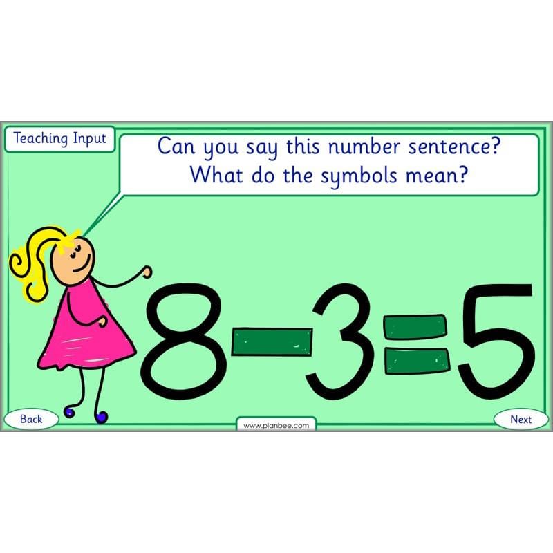 PlanBee Practical Subtraction Year 1 Maths Lesson by PlanBee