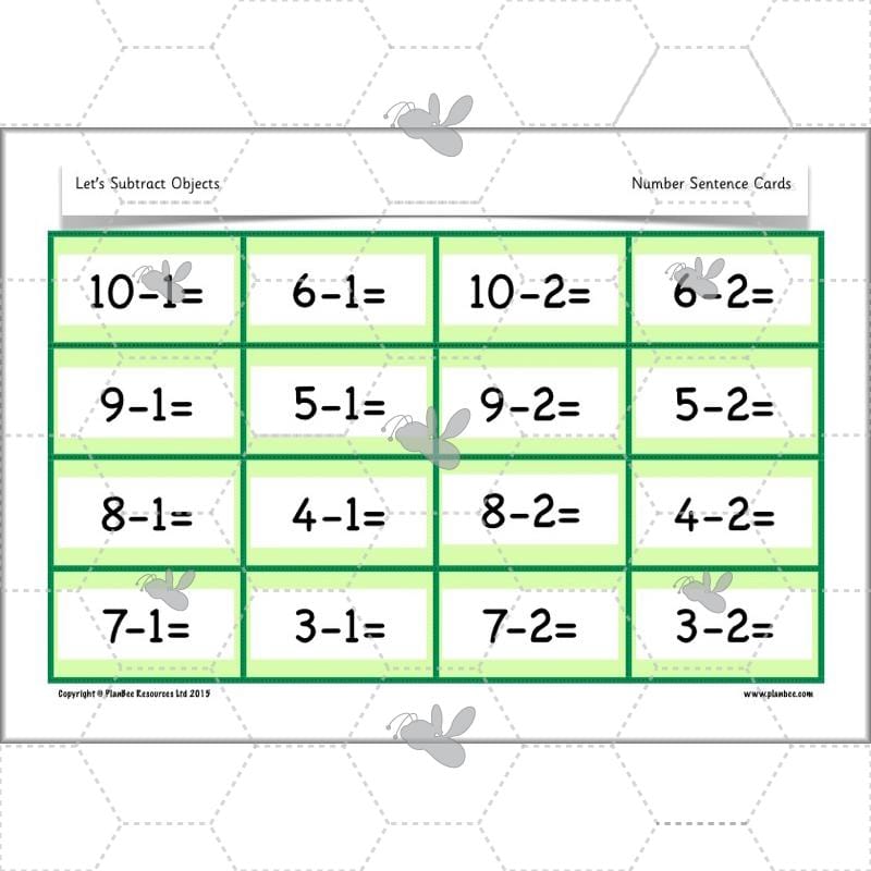 PlanBee Practical Subtraction Year 1 Maths Lesson by PlanBee